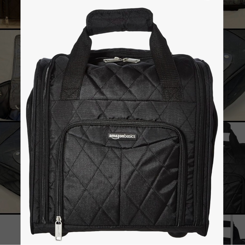 Amazon Basics Under-seat carry-on rolling travel luggage